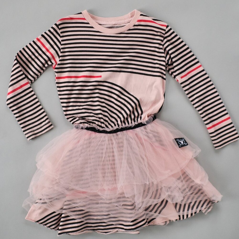 NUNUNU SPIRAL TULLE DRESS